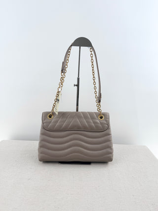 Louis Vuitton quilted leather bag with XL clasp and chain strap