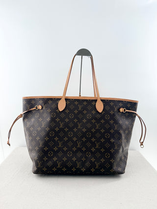 Louis Vuitton neverfull GM nomogram canvas tote bag