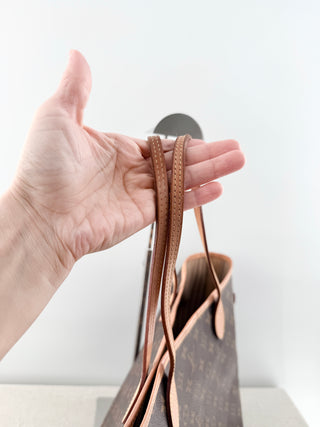 Louis Vuitton neverfull GM nomogram canvas tote bag