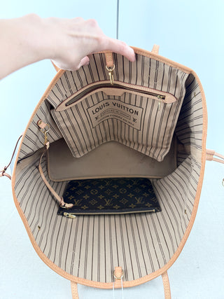 Louis Vuitton neverfull GM nomogram canvas tote bag