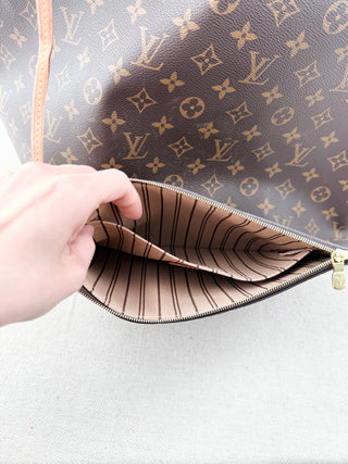 Louis Vuitton neverfull GM nomogram canvas tote bag