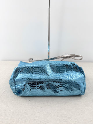 Carlos Falchi metallic small tote bag