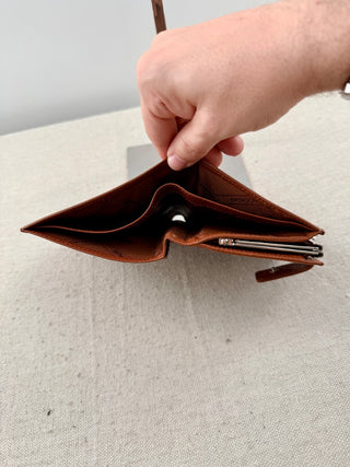 Longchamp medium leather wallet
