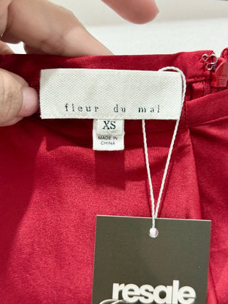 Fleur du mal silk long skirt, XS