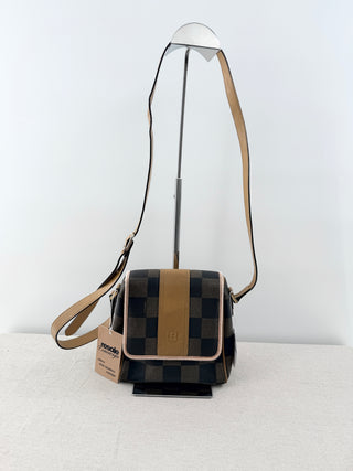 Fendi vintage checked Damier messenger bag crossbody