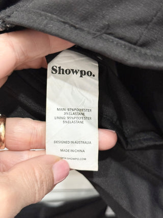 ShowPo set corset top and front lace up shorts, 2