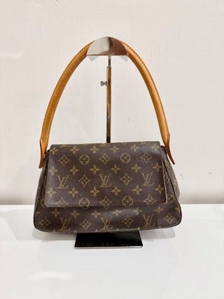 Louis Vuitton Monogram Mini Looping Shoulder Bag Brown Women's One Size