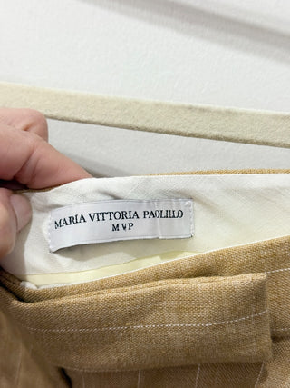 Maria Vittoria Paolillo matching striped pantsuit, 40 IT / US 4