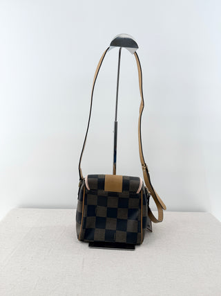 Fendi vintage checked Damier messenger bag crossbody