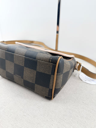 Fendi vintage checked Damier messenger bag crossbody