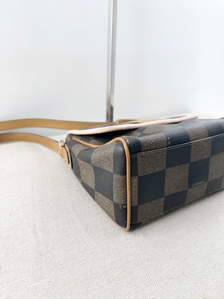 Fendi vintage checked Damier messenger bag crossbody