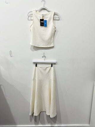 CupShe set midi skirt and sleeveless top, XS