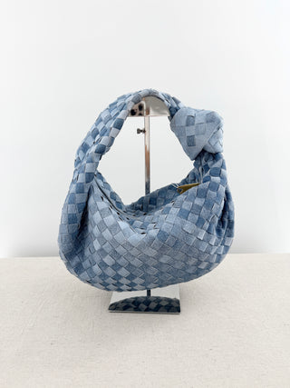 Bottega Veneta jodie teen bag napa leather in denim effect, teen