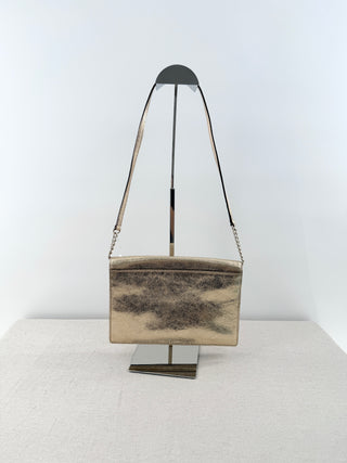 Kate Spade metallic leather clutch and shoulder flap bag