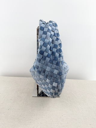 Bottega Veneta jodie teen bag napa leather in denim effect, teen