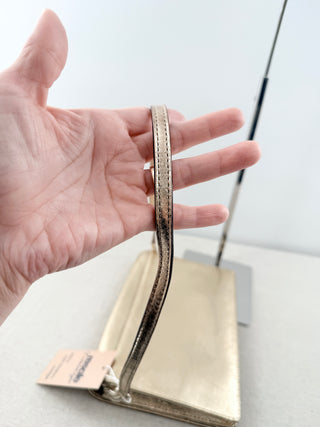 Kate Spade metallic leather clutch and shoulder flap bag