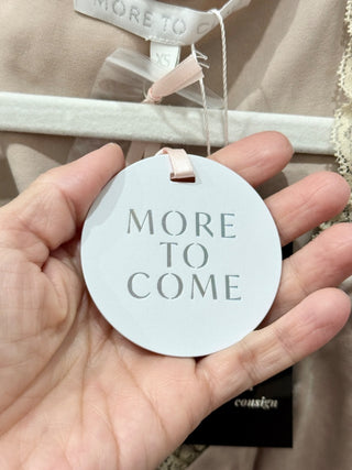 More To Come satin lace trim sleeveless top, XS