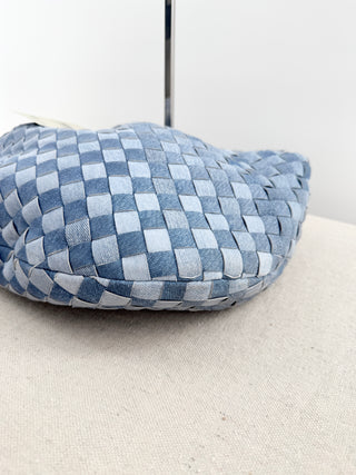 Bottega Veneta jodie teen bag napa leather in denim effect, teen