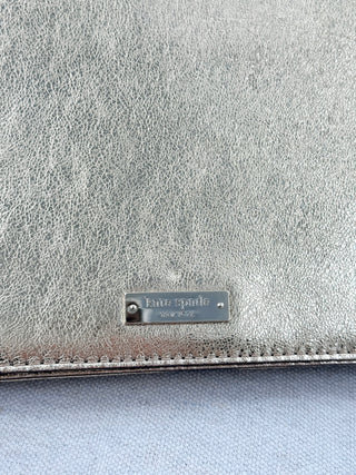 Kate Spade metallic leather clutch and shoulder flap bag