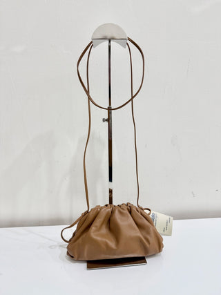 Bottega Veneta The Pouch Mini Leather Shoulder Bag Brown Women's
