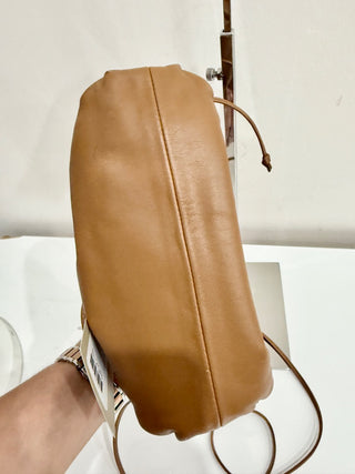 Bottega Veneta The Pouch Mini Leather Shoulder Bag Brown Women's