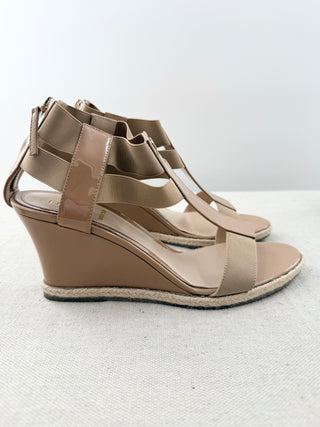 Fendi patent leather wedges, 39.5