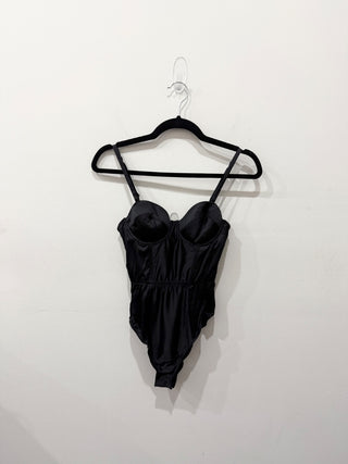 Fleur du mal silk corset bodysuit, XS