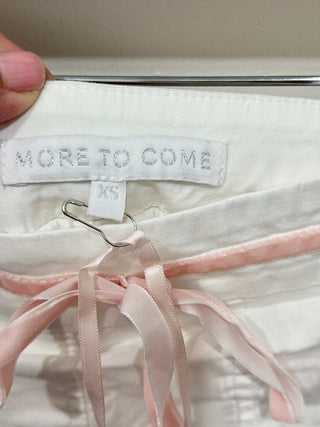 More To Come cotton set with bow: corset and skort, XS