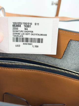Alexander McQueen shopper leather tote bag with logo