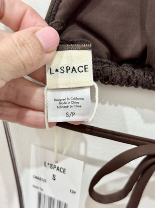 L Space crochet bikini set, S