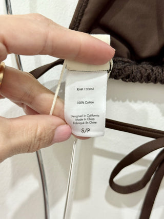 L Space crochet bikini set, S