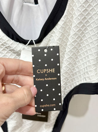 CupShe textured halterneck swimsuit, XS