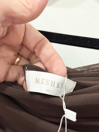 Meshki off shoulder long dress mesh, XS