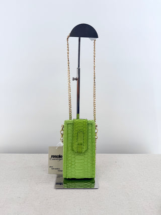 Ximena Kavalekas box phone bag python with chain strap