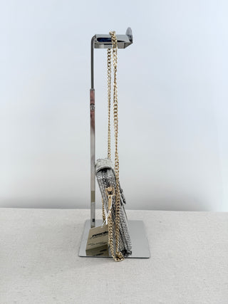 Ximena Kavalekas box phone bag python with chain strap