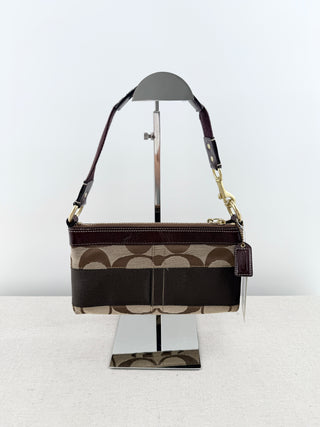 Coach signature stripe demi shoulder bag 10120