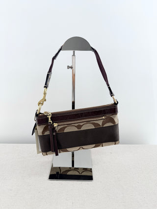 Coach signature stripe demi shoulder bag 10120