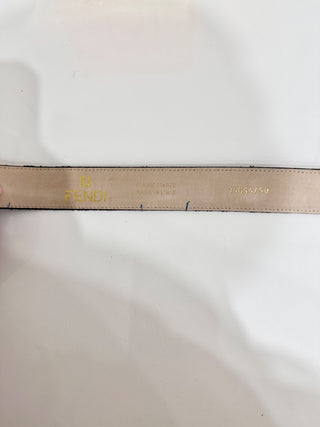 Fendi Tobacco Zucca Canvas FF Buckle Belt Women's Medium