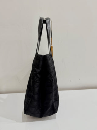 Chanel 2006-2008 New Travel Line Nylon Tote Bag Black Women's One Size