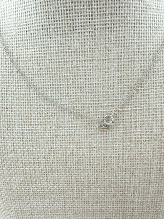Tiffany & Co. T:diamond and turquoise circle pendant 18 k white gold necklace