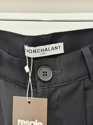 Nonchalant pleated pants wide leg, XS