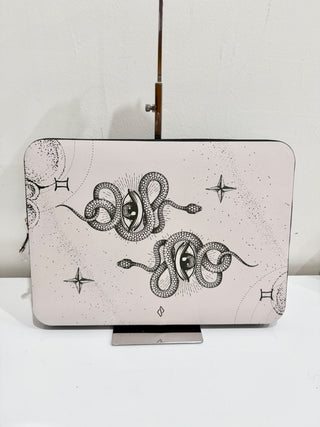 Burga Gemini Water Resistant Vegan Saffiano Leather Laptop Sleeve