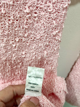 Meshki off shoulder mini knit dress, XS