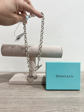 Tiffany & Co. silver necklace with heart