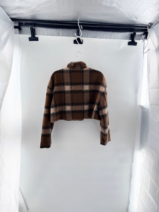 Lovers and Friends plaid cropped jacket, M