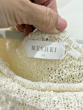 Meshki off shoulder knit long dress, XS
