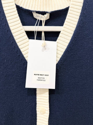Parentezi katie knit vest and isla knit skirt, top XS / bottom S
