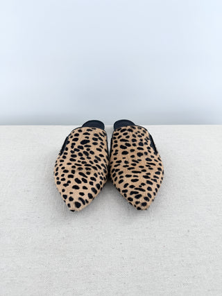 Jenni Kayne pony hair mule cheetah, 37