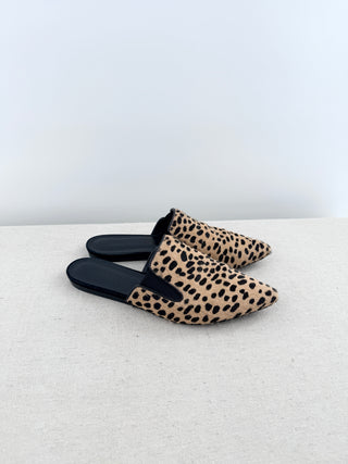Jenni Kayne pony hair mule cheetah, 37