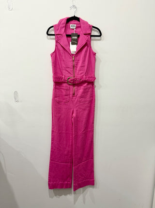 Show Me Your Mumu denim sleeveless jumpsuit, M